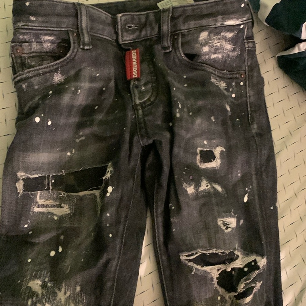 Boys, black DSquared jeans